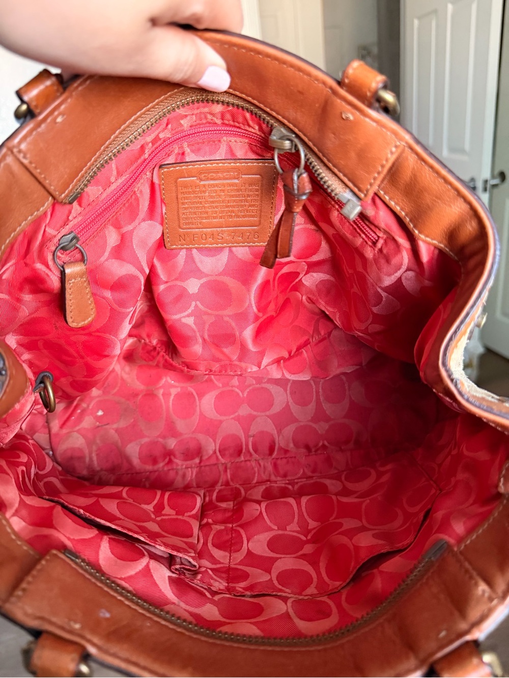 Vintage Coach 7476 Hamptons Suede Tassel Satchel - Picture 6 of 10